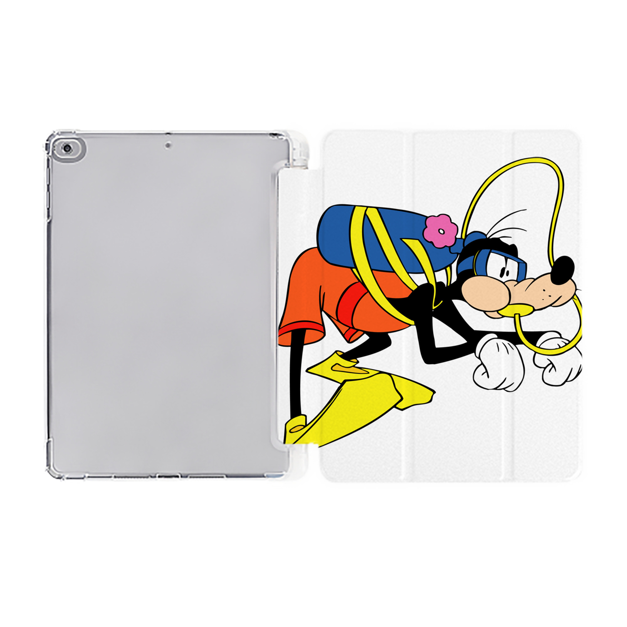ミッキーマウス Mickey Mouse IPad ケース ペン収納付き 三つ折りスタンド PUレザー×シリコン 対応機種9.5/10.5/10.9インチ